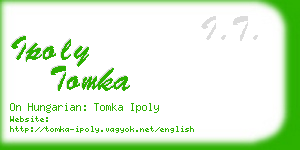 ipoly tomka business card